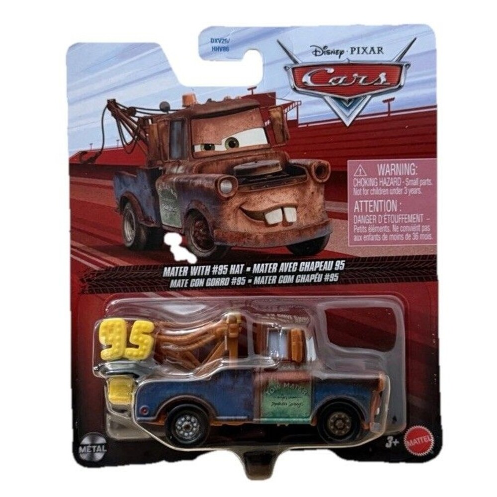 Disney Pixar Cars MATER with #95 Hat Mattel Diecast 2026